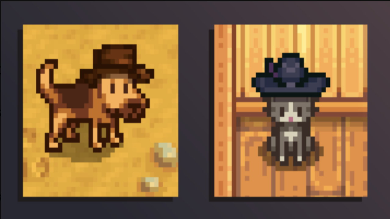 ConcernedApe Teases Hats on Cats and Dogs for Stardew Valley 1.6 Update