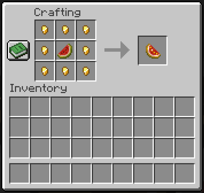 Crafting Pattern for Glistering Melon Slice